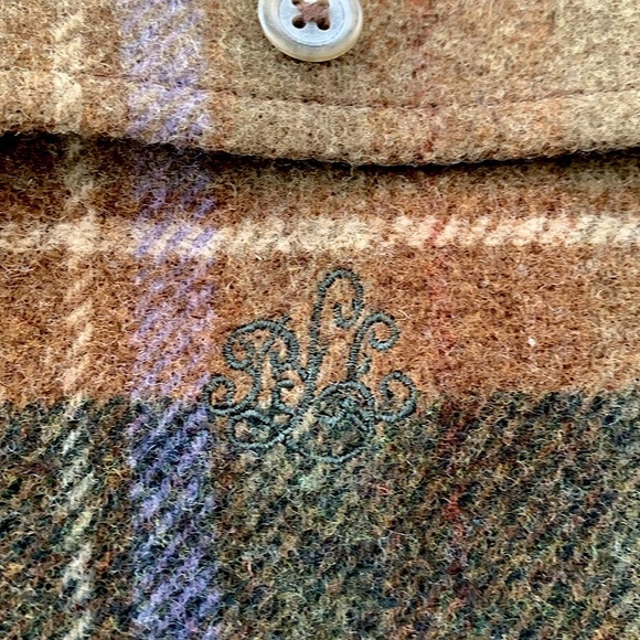 Lauren Ralph Lauren Lambswool Plaid Zip - Picture 5 of 15